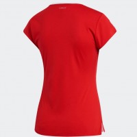 Adidas Club 3 Stripes Red T-Shirt