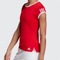 Adidas Club 3 Stripes Red T-Shirt