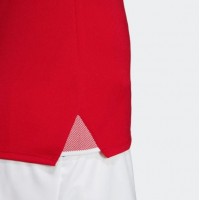 Adidas Club 3 Strisce T-Shirt Rosso