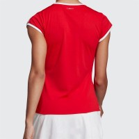 Adidas Club 3 Stripes T-shirt rouge