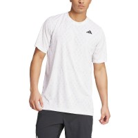 Adidas Club Graphic Climacool Bianco Grigio Maglietta