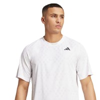 Adidas Club Graphic Climacool Bianco Grigio Maglietta