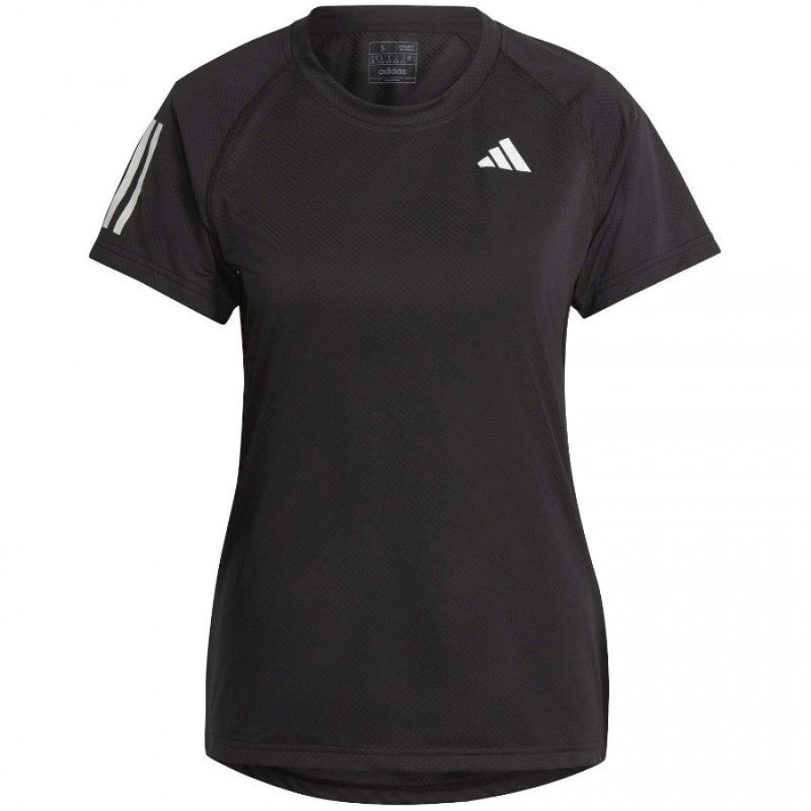 Adidas Club T-shirt bianca da donna nera