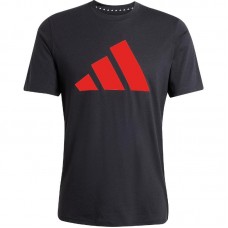 Adidas Essentials Black Red T-Shirt Adidas Essentials Black Red T-Shirt