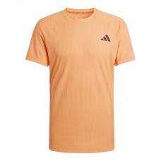 Camiseta Preta Laranja Adidas Freelift
