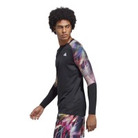 Adidas Melbourne T-Shirt de manga comprida Multicolor Preto