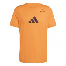 T-shirt orange graphique Adidas Padel