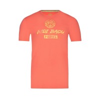 T-shirt en coton Bidi Badu Mapalo Coral Light Yellow
