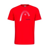 Camiseta Algodon Head Club Carl Rojo Blanco