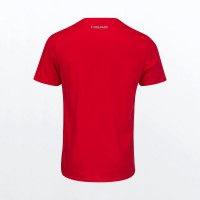 Camiseta Algodon Head Club Carl Rojo Blanco