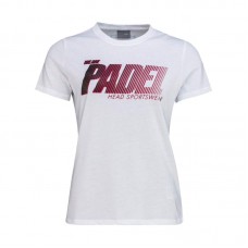 Cotone Testa Padel T-shirt SPW Bianco Donna Cotone Testa Padel T-shirt SPW Bianco Donna
