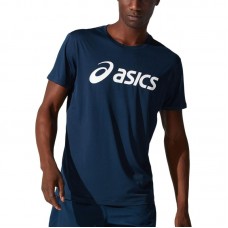 T-shirt Asics Core Top Logo Marino Blanco T-shirt Asics Core Top Logo Marino Blanco