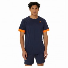 Asics Court Midnight Blue Orange T-Shirt Asics Court Midnight Blue Orange T-Shirt