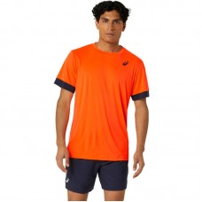 Asics Court Orange Midnight Blue T-shirt Asics Court Orange Midnight Blue T-shirt