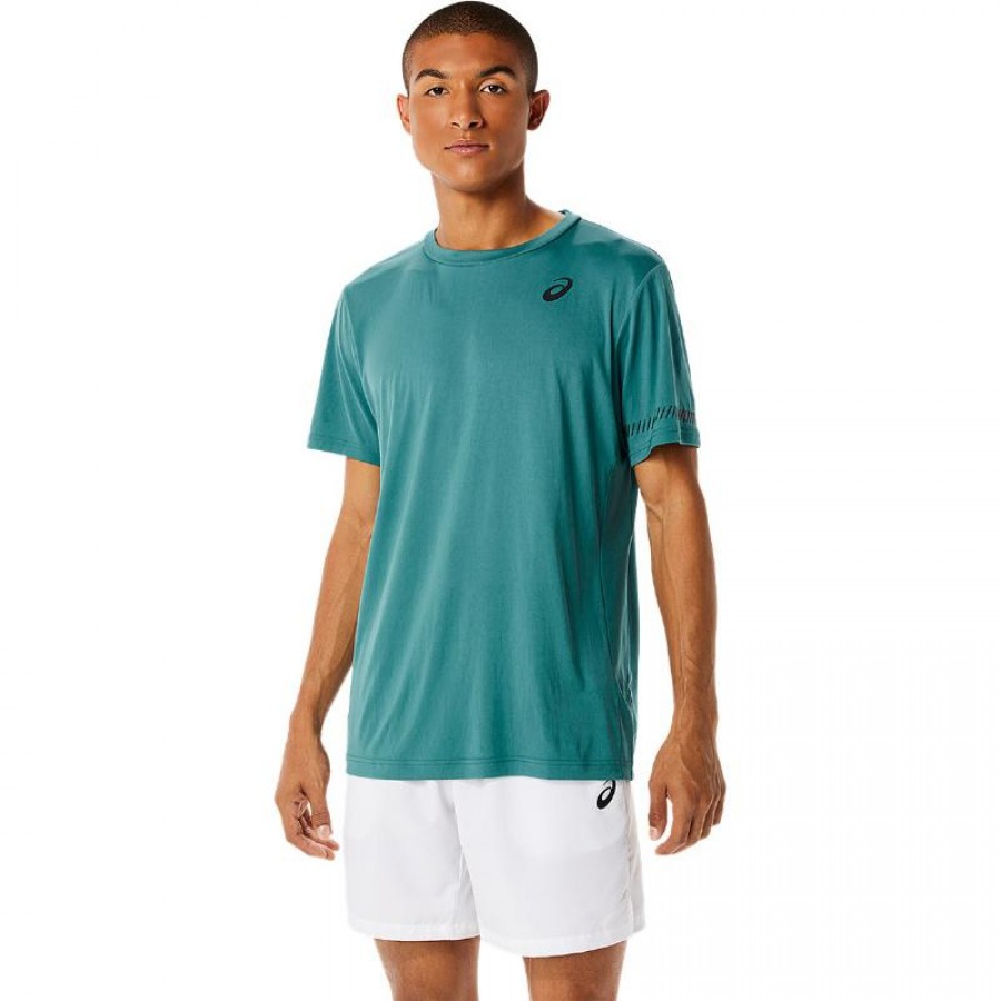 T-shirt Asics Court SS Verde Pino