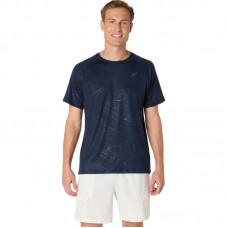 Camiseta Asics Game All Over Print SS Top Azul Medianoche Camiseta Asics Game All Over Print SS Top Azul Medianoche