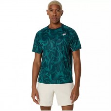 Asics Game SS Top Green Saxon T-Shirt Asics Game SS Top Green Saxon T-Shirt