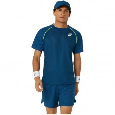Asics Match Blue Mako T-Shirt Asics Match Blue Mako T-Shirt