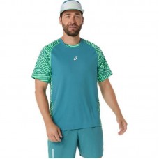 Camiseta Asics Padel Court Print SS Top Verde Pino