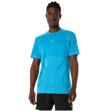 Camiseta Asics Road Seamless SS Top Azul Cielo