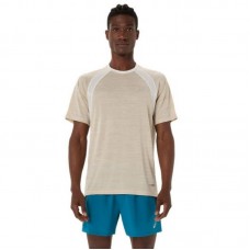 Camiseta Asics Road SS Top Crema