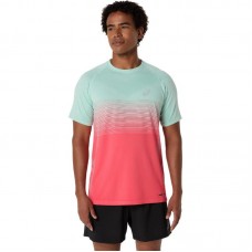 Camiseta Asics Haut SS sans couture Corail Verde Camiseta Asics Haut SS sans couture Corail Verde