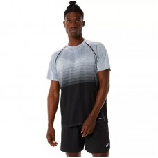Camiseta Asics Seamless SS Top Negro Performance Gris Camiseta Asics Seamless SS Top Negro Performance Gris