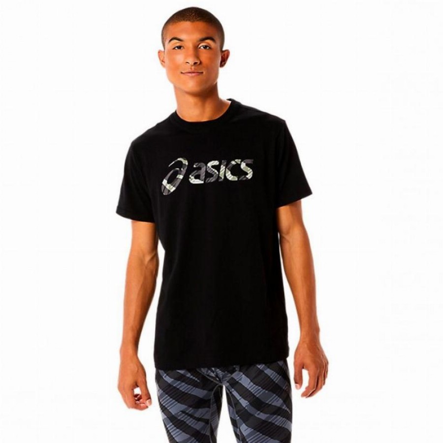 Asics Wild Camo T-Shirt Nero
