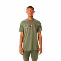 Asics Wild Camo Lichen T-Shirt Verde