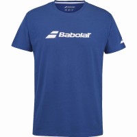 Camiseta Babolat Exercício Azul Junior