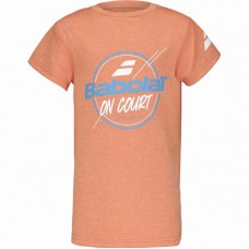 Camiseta Babolat Exercício Gráfico Naranja Junior