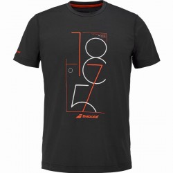 Camiseta Babolat Exercise Graphic Negro