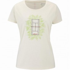Camiseta Babolat Message d?exercice Crema Mujer