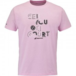 Mensagem do Exercício Camiseta Babolat Rosa