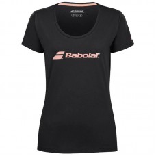 Camiseta Babolat Exercise Negro Mujer