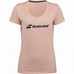 Camiseta Babolat Exercise Rosa Melocoton Junior