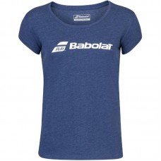 Camiseta Babolat ExerciseTee Azul Marino Mujer Camiseta Babolat ExerciseTee Azul Marino Mujer