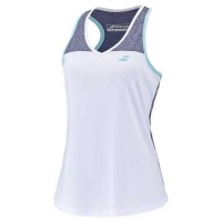 Babolat Play T-Shirt Bianco Blu Donna