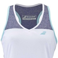 Babolat Play T-Shirt Mulheres Azuis Brancas