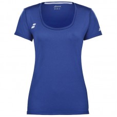 Camiseta Babolat Play Capsleeve Azul Blanco Junior