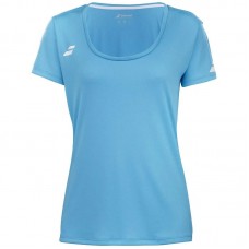 Camiseta Babolat Play Capsleeve Azul Cian Junior