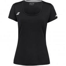 Camiseta Babolat Play Capsleeve Negro Mujer