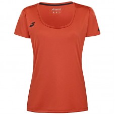 Camiseta Babolat Play Capsleeve Rojo Naranja Junior