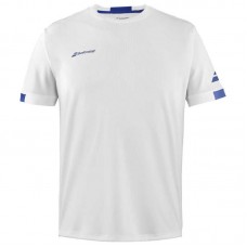 Camiseta Babolat Play Crew Blanco Azul