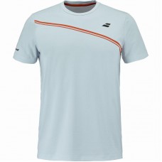 Camiseta Babolat Play Crew Neck Azul Claro Junior
