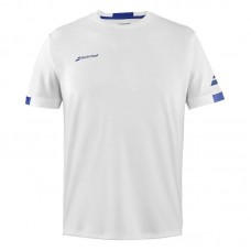 Camiseta Babolat Play Crew Neck Blanco Junior
