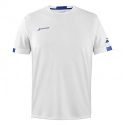 Camiseta Babolat Play Crew Neck Blanco Junior