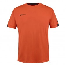 Camiseta Babolat Play Crew Neck Rojo Naranja Junior