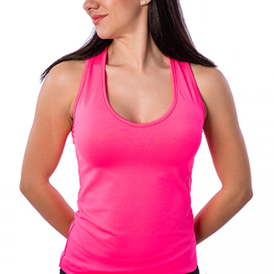 Camiseta Bb Basica Rosa Fluor