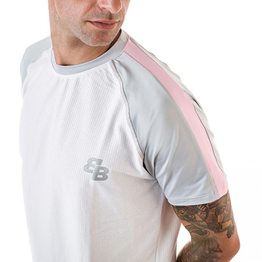 Camiseta BB Dandy White Grey Pink